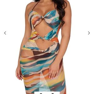 City On Lock Coverup Multicolor Print